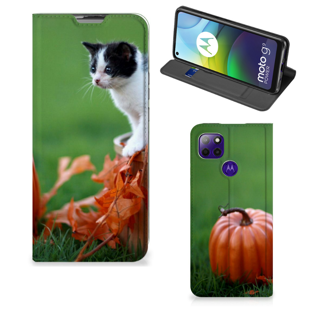Motorola Moto G9 Power Hoesje maken Kitten - B2C Telecom