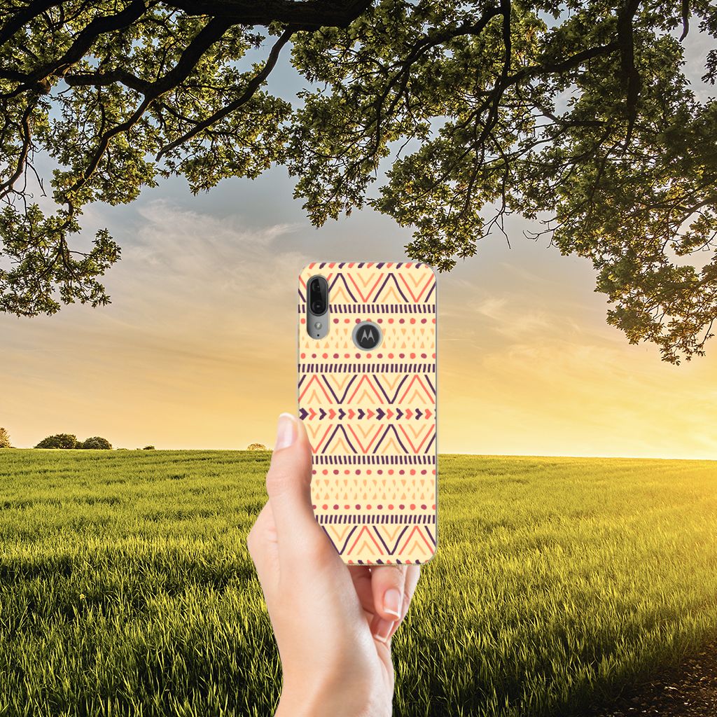 Motorola Moto E6 Plus TPU bumper Aztec Yellow