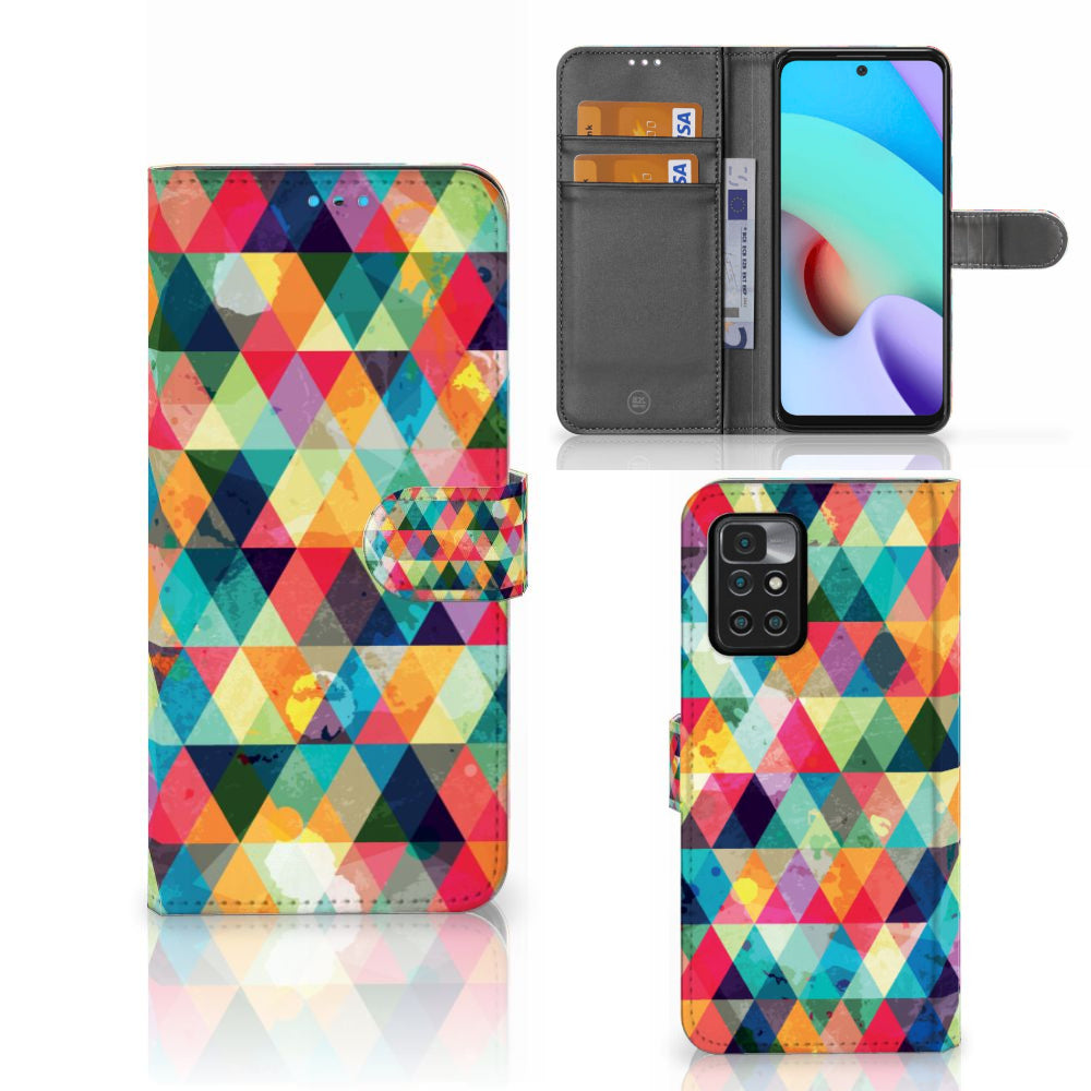 Xiaomi Redmi 10 Telefoon Hoesje Geruit