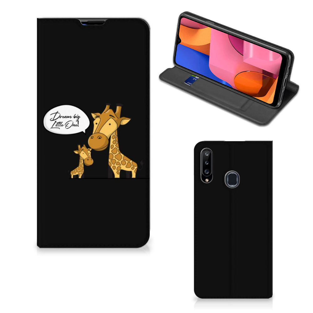 Samsung Galaxy A20s Magnet Case Giraffe