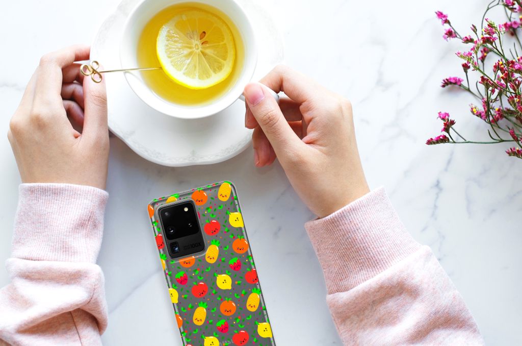 Samsung Galaxy S20 Ultra Siliconen Case Fruits B2C Telecom