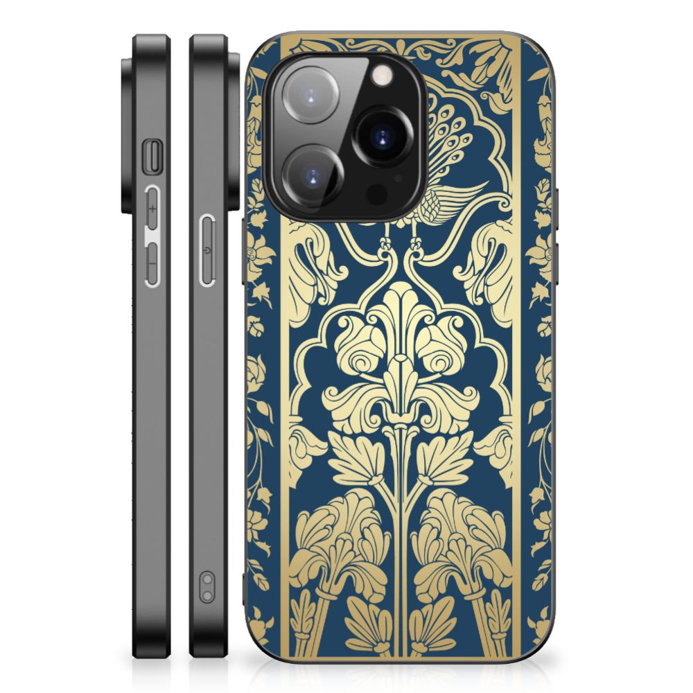 iPhone 14 Pro Bloemen Hoesje Beige Flowers