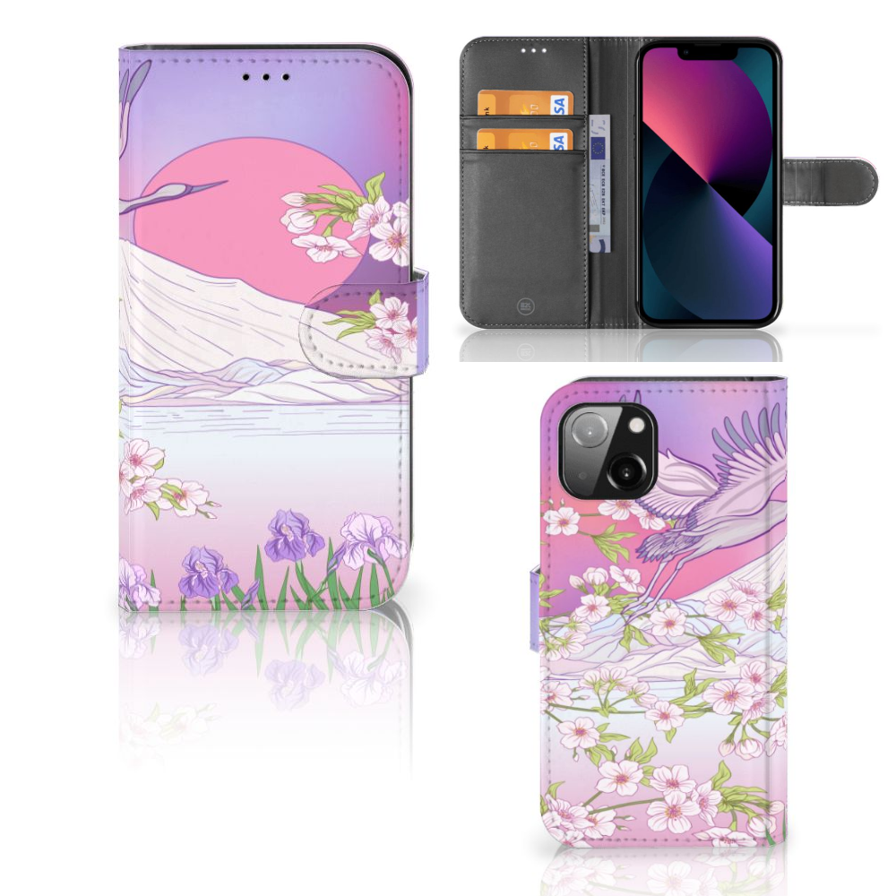 Apple iPhone 13 Telefoonhoesje met Pasjes Bird Flying