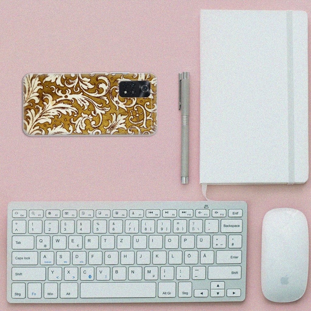Siliconen Hoesje Xiaomi Poco M4 Pro 4G Barok Goud B2C Telecom