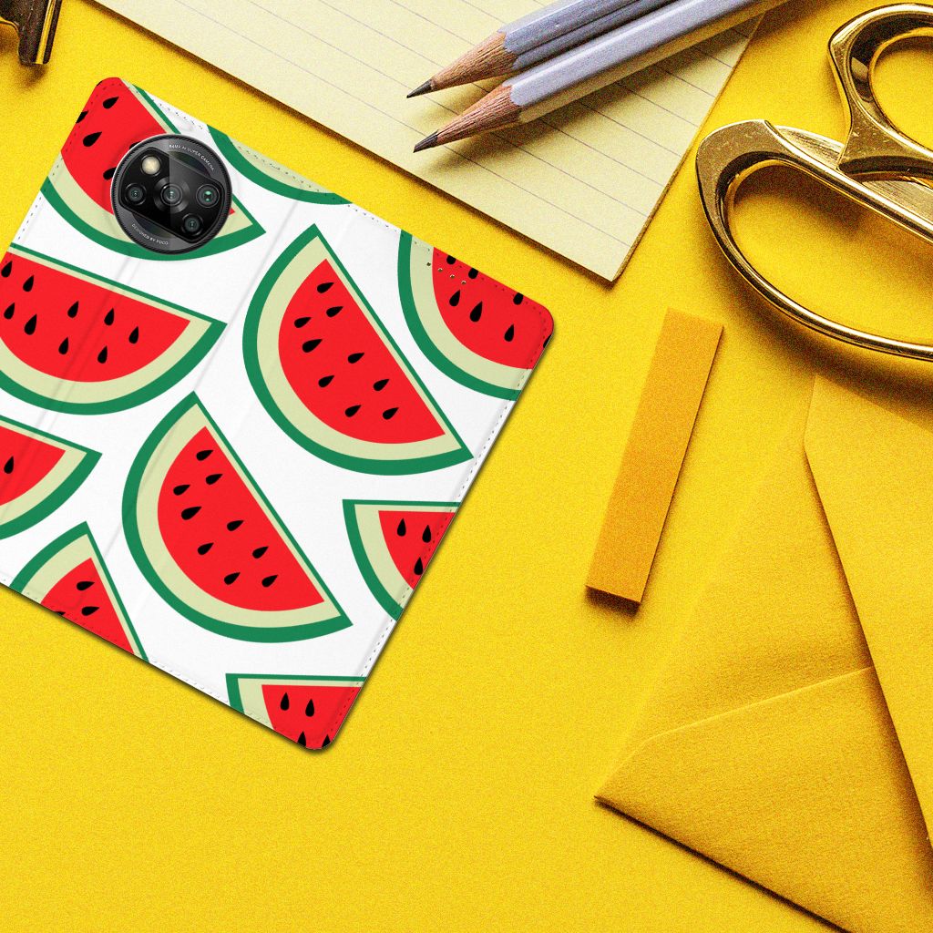 Xiaomi Poco X3 Pro | Poco X3 Flip Style Cover Watermelons - B2C Telecom