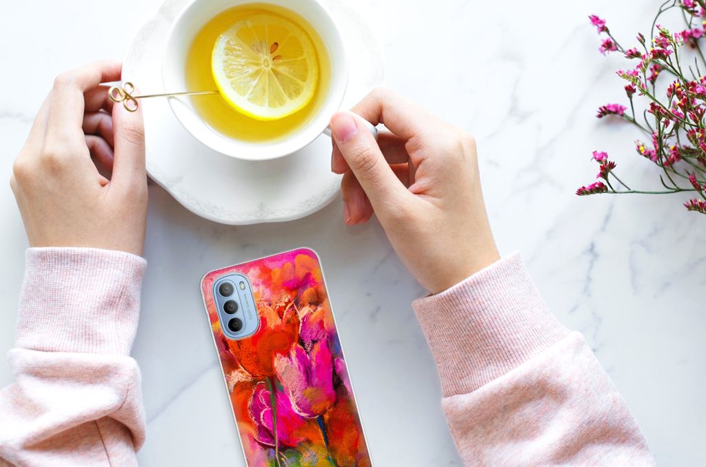 Hoesje maken Motorola Moto G31 | G41 Tulips B2C Telecom