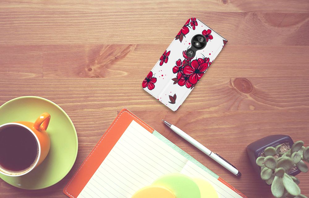 Motorola Moto E5 Play Smart Cover Blossom Red