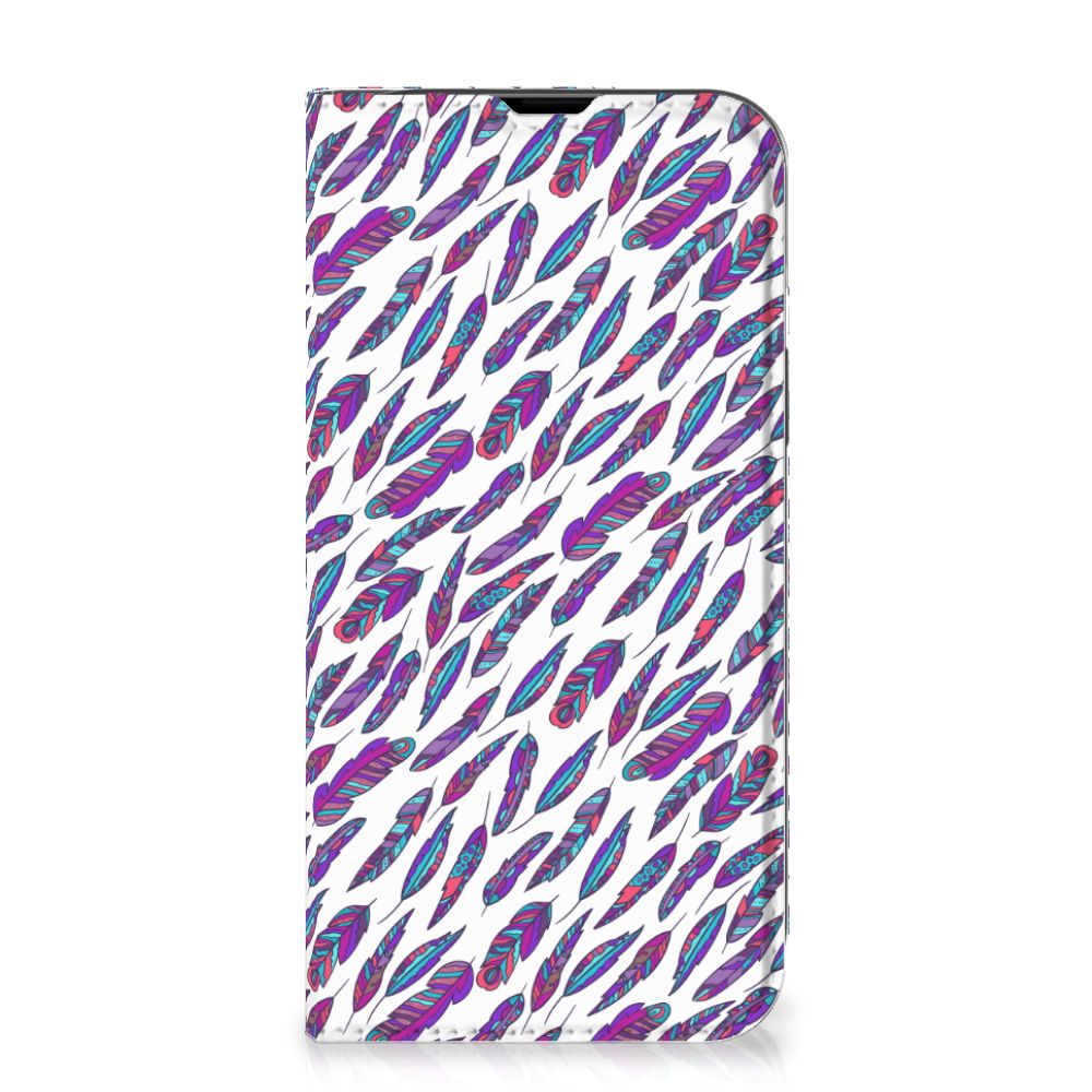 iPhone 14 Hoesje met Magneet Feathers Color - B2C Telecom