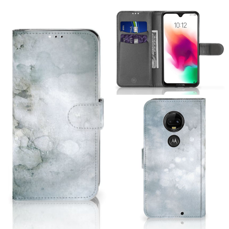 Hoesje Motorola Moto G7 | G7 Plus Painting Grey