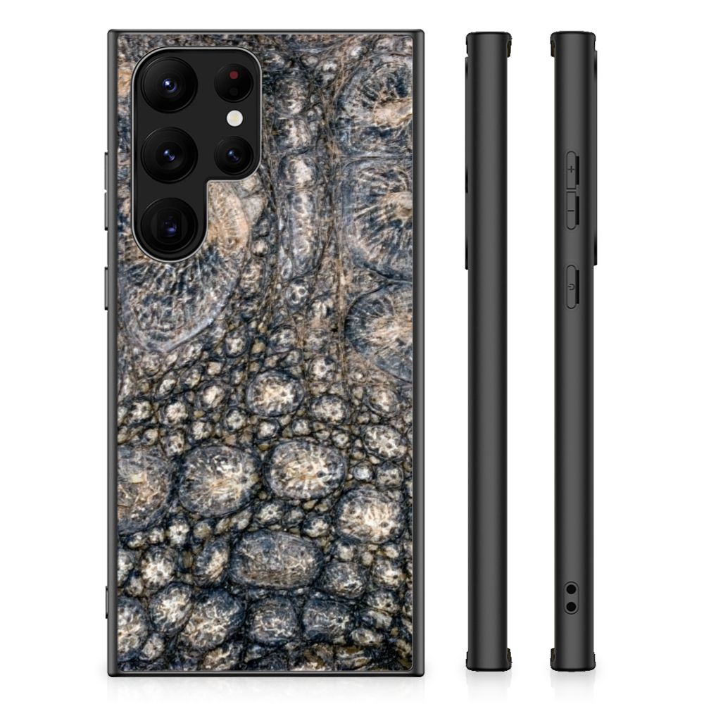 Samsung Galaxy S23 Ultra Dierenprint Telefoonhoesje Krokodillenprint B2C Telecom