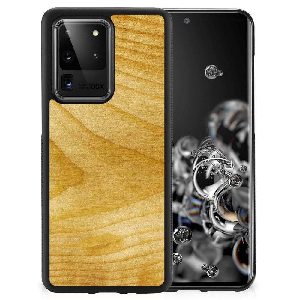 Samsung Galaxy S20 Ultra Grip Case Licht Hout B2C Telecom