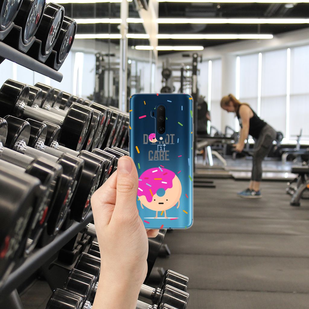 OnePlus 7T Pro Siliconen Case Donut Roze