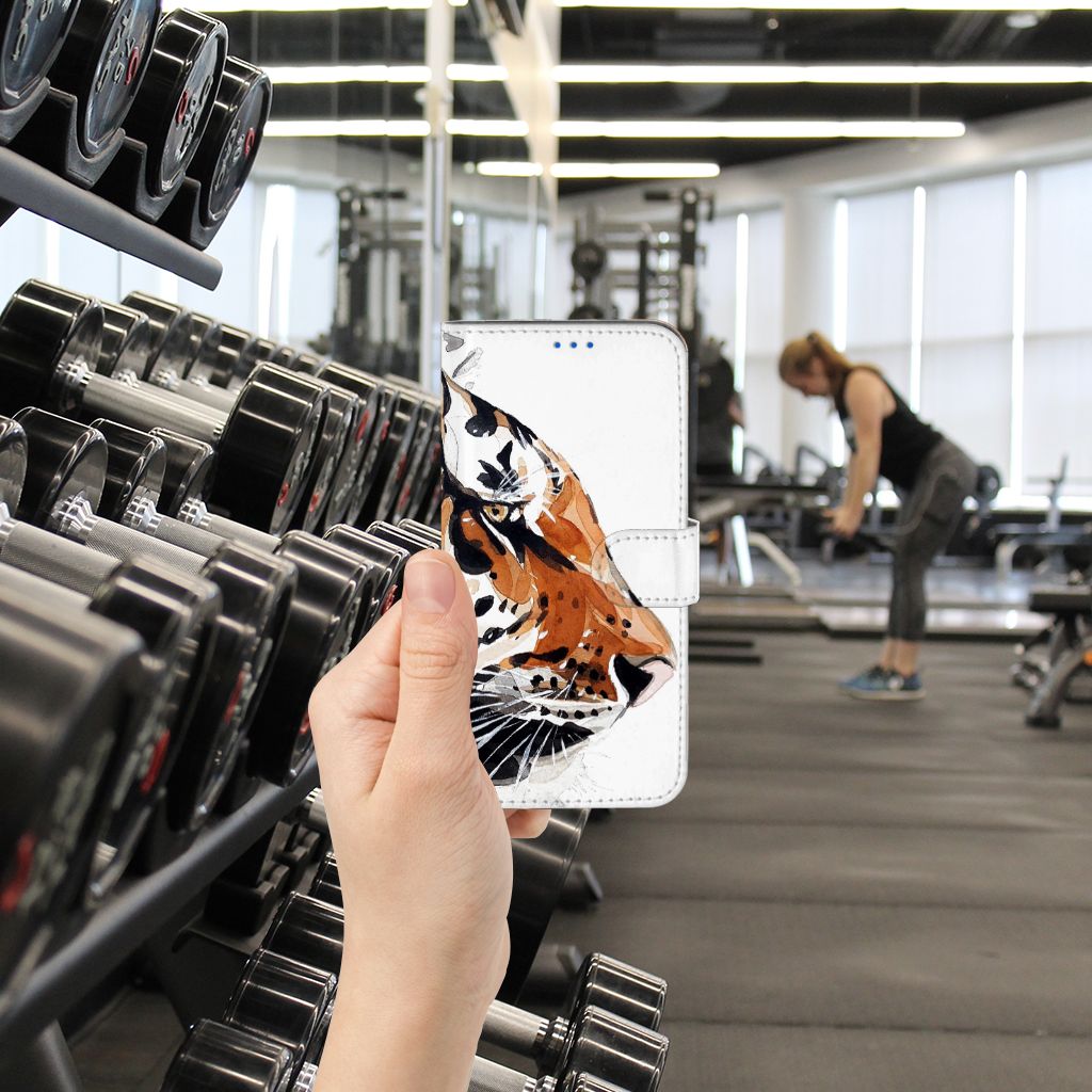 Hoesje OPPO Reno6 5G Watercolor Tiger