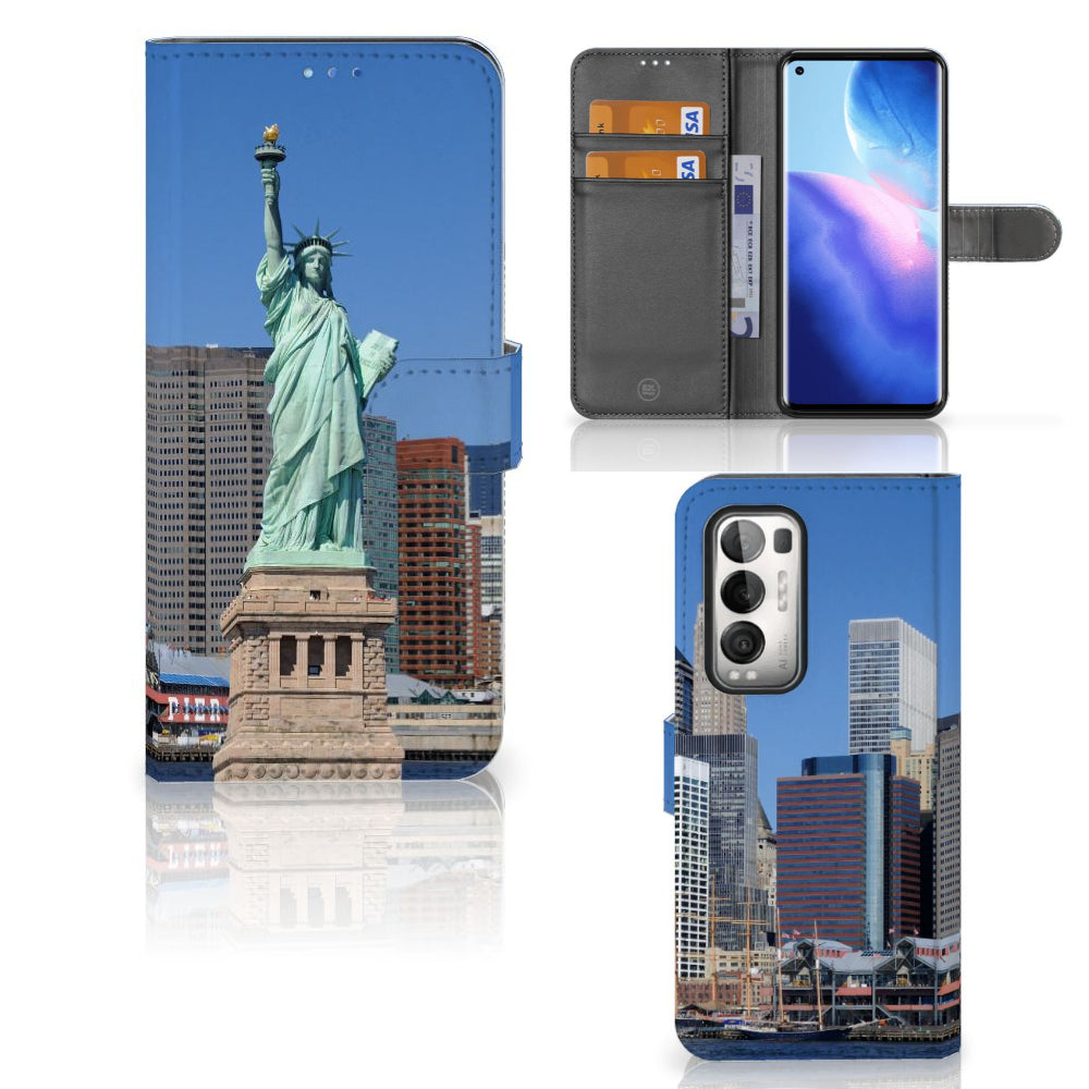 OPPO Find X3 Neo 5G Flip Cover Vrijheidsbeeld