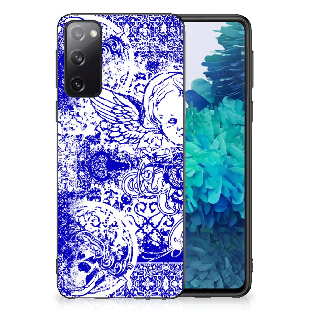 Mobiel Case Samsung Galaxy S20 Angel Skull Blauw B2C Telecom