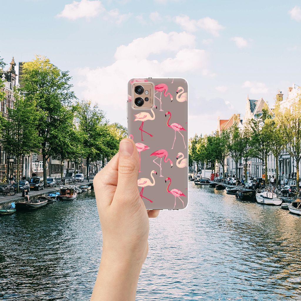 Motorola Moto G32 TPU Hoesje Flamingo B2C Telecom