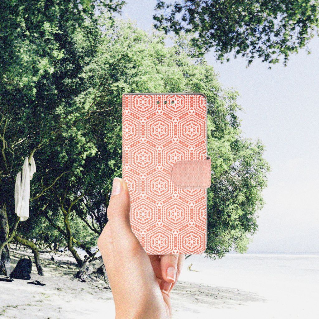 Sony Xperia XZ1 Telefoon Hoesje Pattern Orange