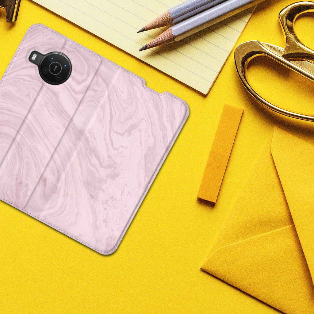 Nokia X20 | X10 Standcase Marble Pink - Origineel Cadeau Vriendin - B2C Telecom