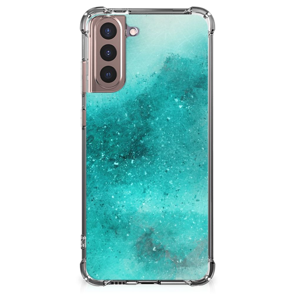 Back Cover Samsung Galaxy S21 Plus Painting Blue B2C Telecom