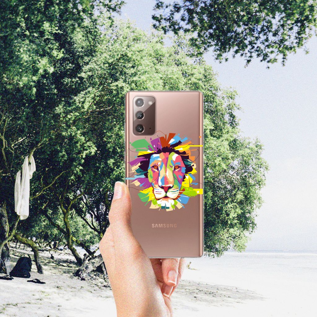 Samsung Note 20 Telefoonhoesje met Naam Lion Color B2C Telecom