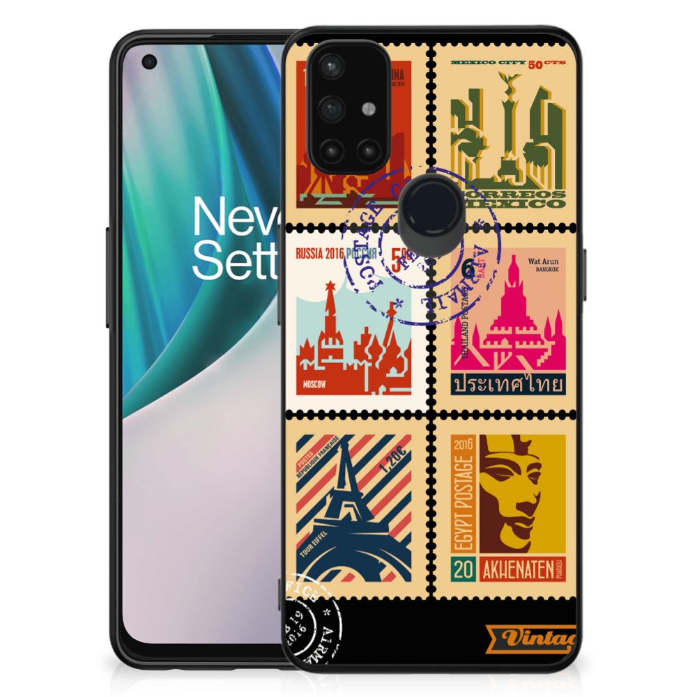 OnePlus Nord N10 5G TPU Backcover Postzegels
