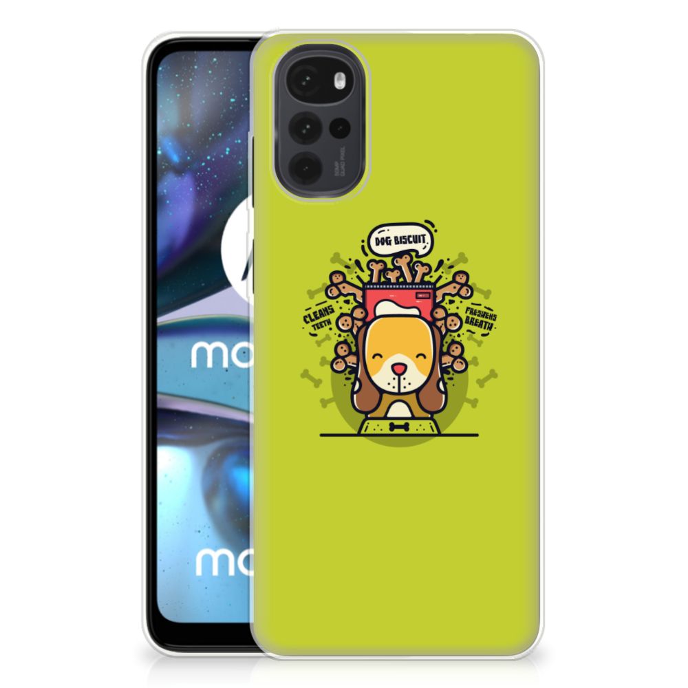 Motorola Moto G22 Telefoonhoesje met Naam Doggy Biscuit B2C Telecom