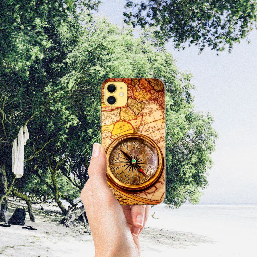 Apple iPhone 11 Siliconen Back Cover Kompas
