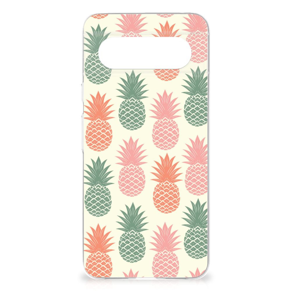 Google Pixel 8 Siliconen Case Ananas