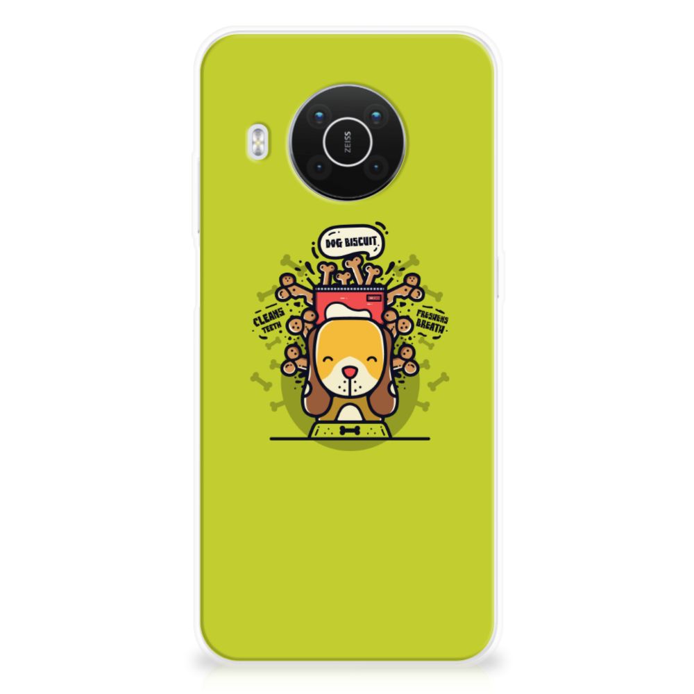 Nokia X10 | X20 Telefoonhoesje met Naam Doggy Biscuit B2C Telecom