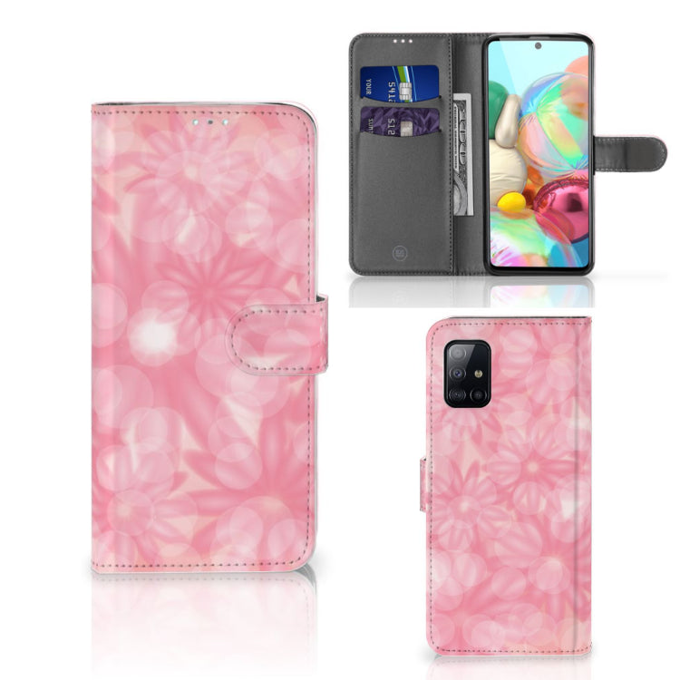 Samsung Galaxy A71 Hoesje Spring Flowers