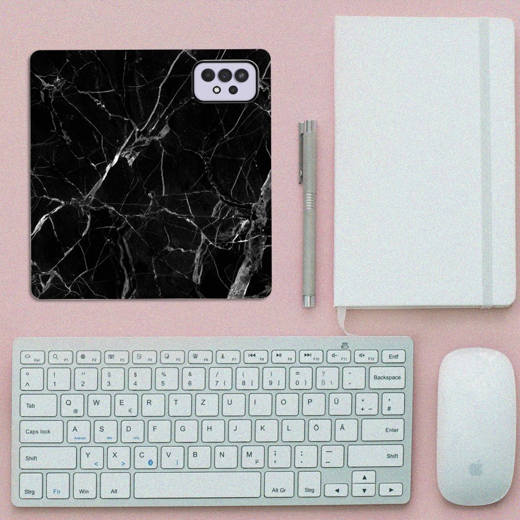 Samsung Galaxy A33 5G Standcase Marmer Zwart - Origineel Cadeau Vader - B2C Telecom