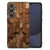 Houten Print Telefoonhoesje voor Samsung Galaxy S24 FE Wooden Cubes