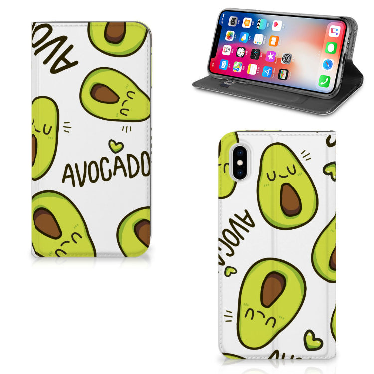 Apple iPhone Xs Max Magnet Case Avocado Singing