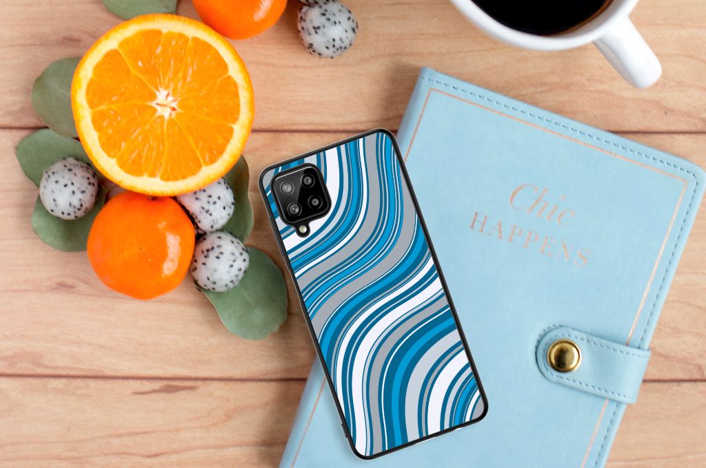 Samsung Galaxy A12 Back Case Waves Blue B2C Telecom