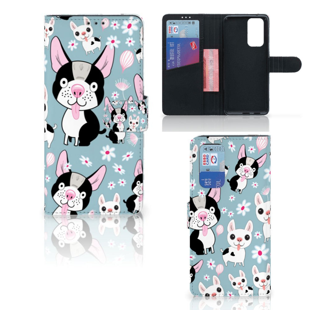 OnePlus 9 Pro Telefoonhoesje met Pasjes Hondjes