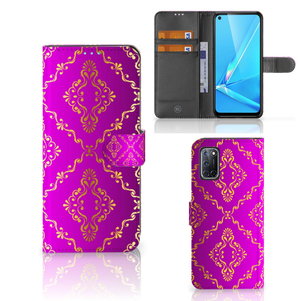 Wallet Case OPPO A72 | OPPO A52 Barok Roze