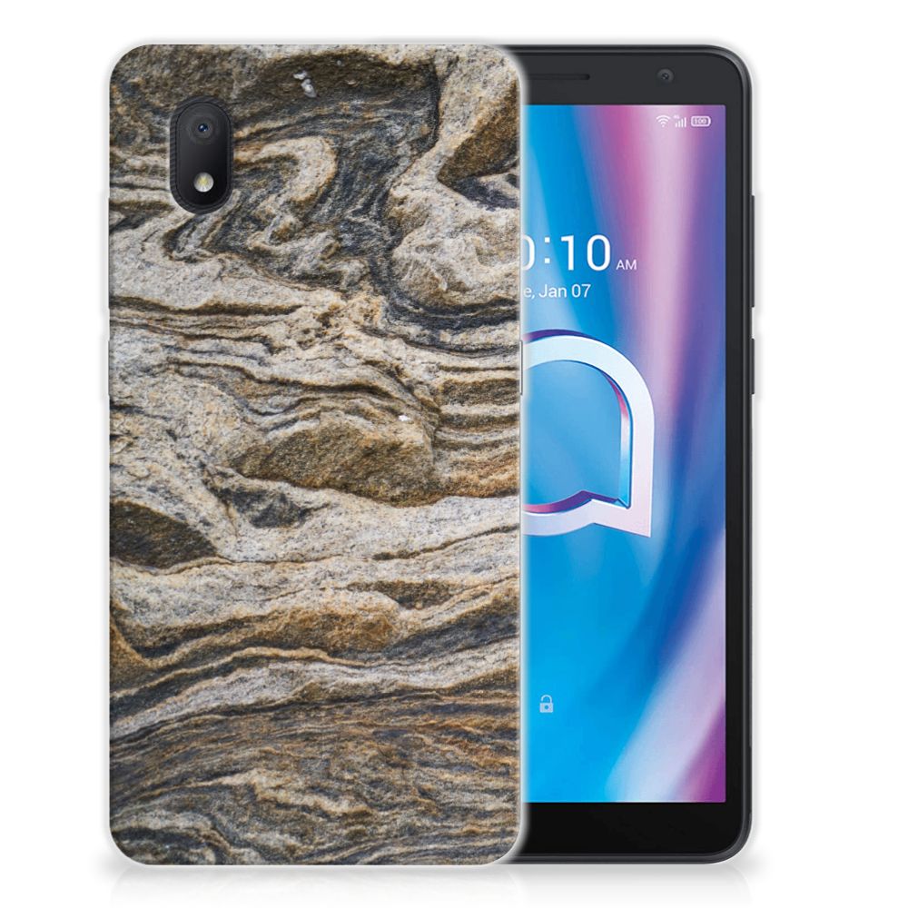 Alcatel 1B (2020) TPU Siliconen Hoesje Steen B2C Telecom