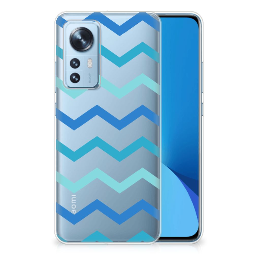 Xiaomi 12 | 12X TPU bumper Zigzag Blauw B2C Telecom