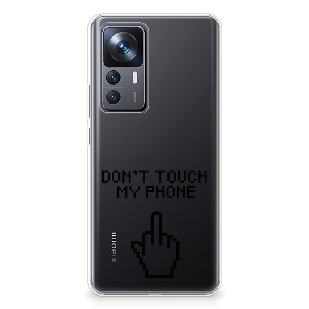 Xiaomi 12T | 12T Pro Silicone-hoesje Finger Don't Touch My Phone B2C Telecom