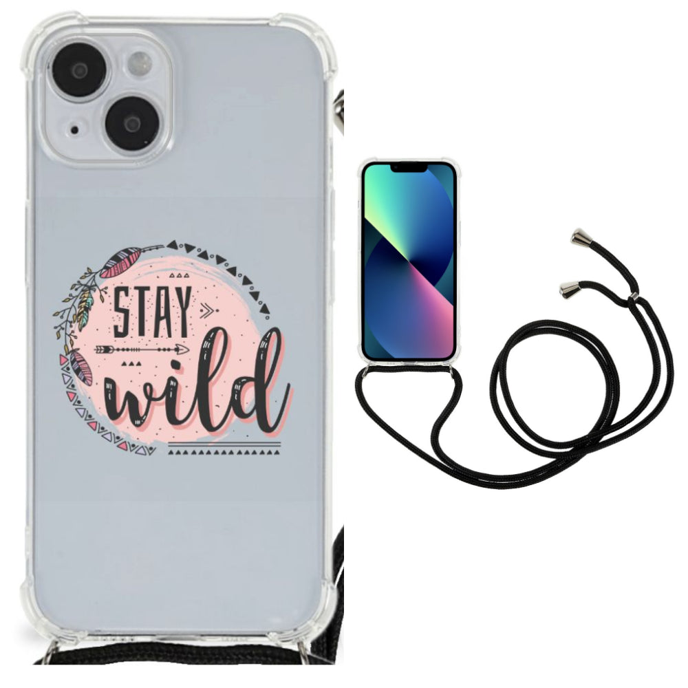 iPhone 14 Plus Stevig Bumper Hoesje Boho Stay Wild