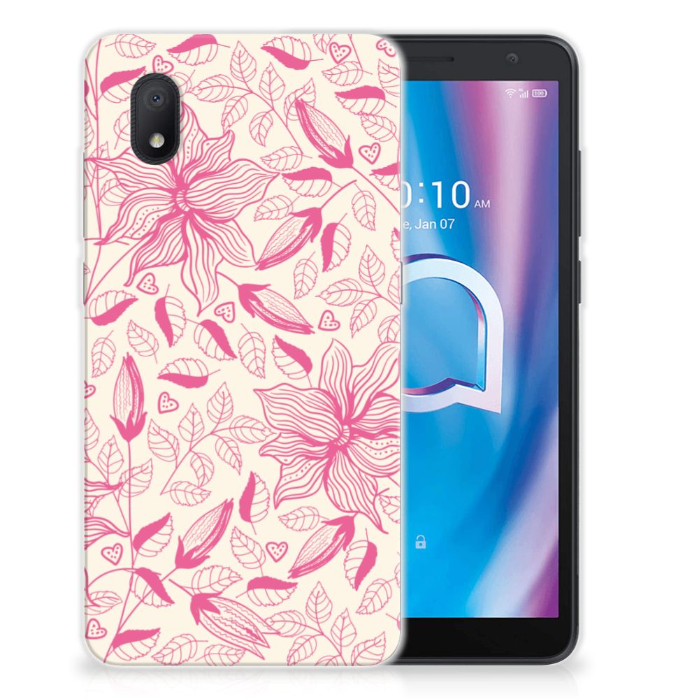 Alcatel 1B (2020) TPU Case Pink Flowers