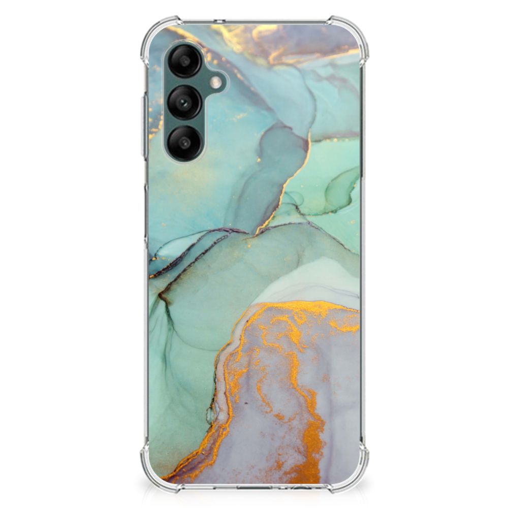 Back Cover voor Samsung Galaxy A14 5G/4G Watercolor Mix met kleurrijk marmerdesign