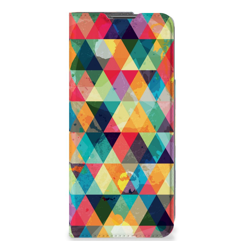 OnePlus Nord CE 2 5G Hoesje met Magneet Geruit - B2C Telecom