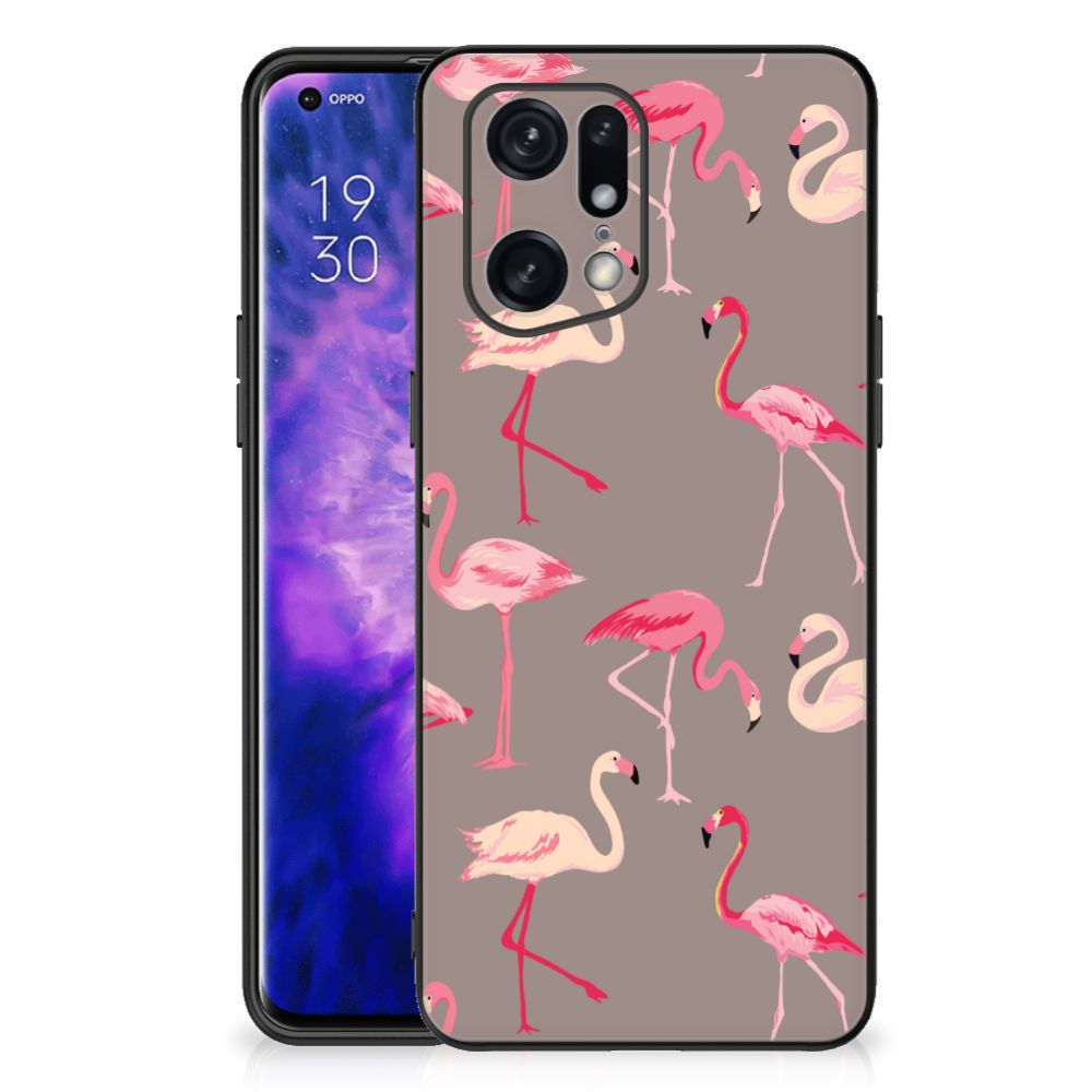 OPPO Find X5 Pro Dierenprint Telefoonhoesje Flamingo B2C Telecom