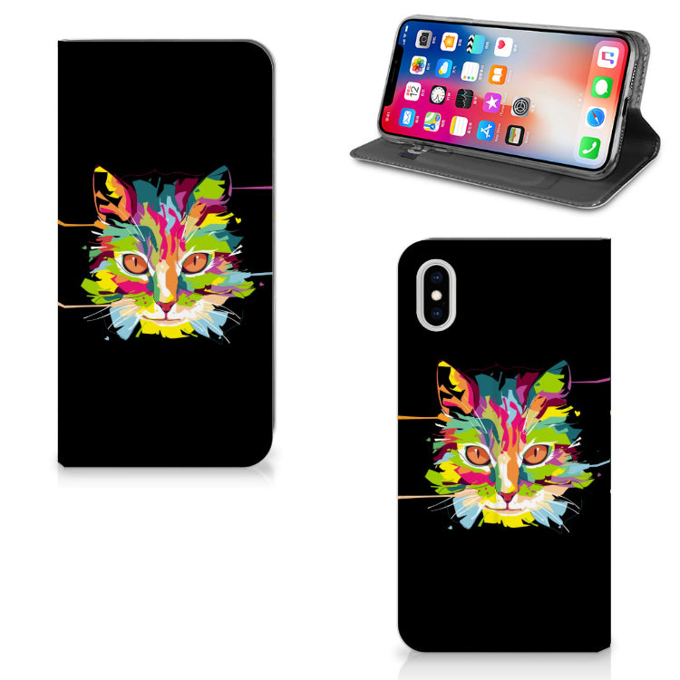 Apple iPhone Xs Max Magnet Case Cat Color