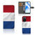 OPPO A16/A16s/A54s Bookstyle Case Nederlandse Vlag met pasjes en Nederlandse vlag design.