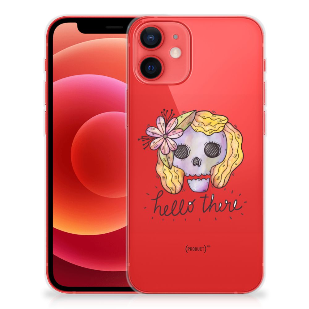 Silicone Back Case iPhone 12 Mini Boho Skull B2C Telecom