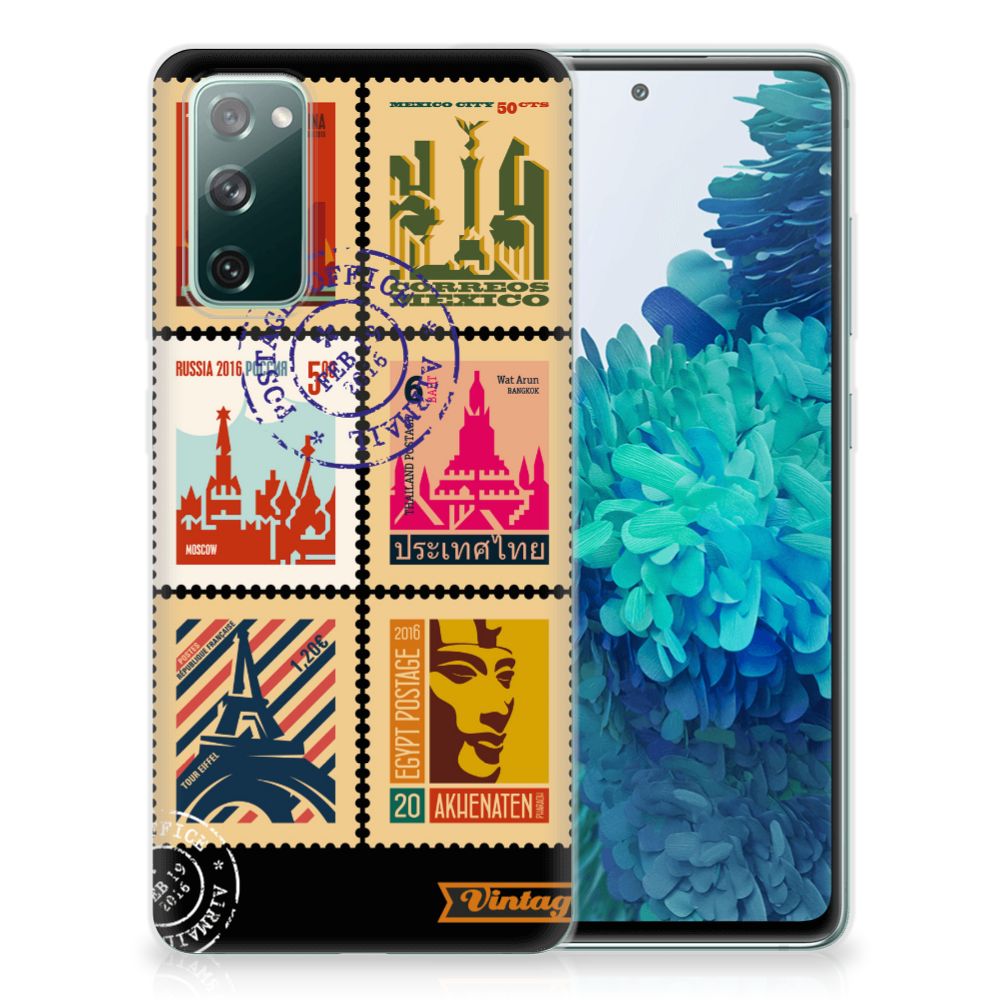 Samsung Galaxy S20 FE Siliconen Back Cover Postzegels B2C Telecom
