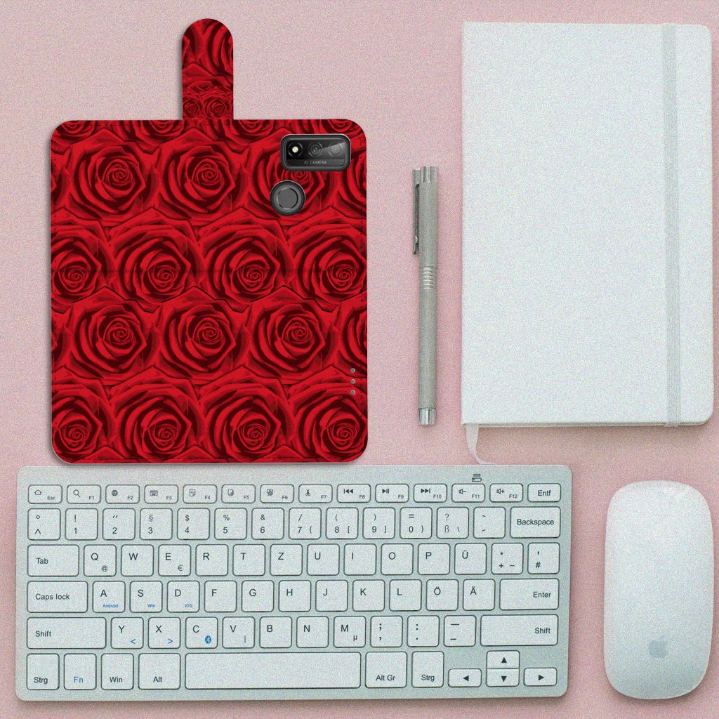 Huawei P Smart 2020 Hoesje Red Roses