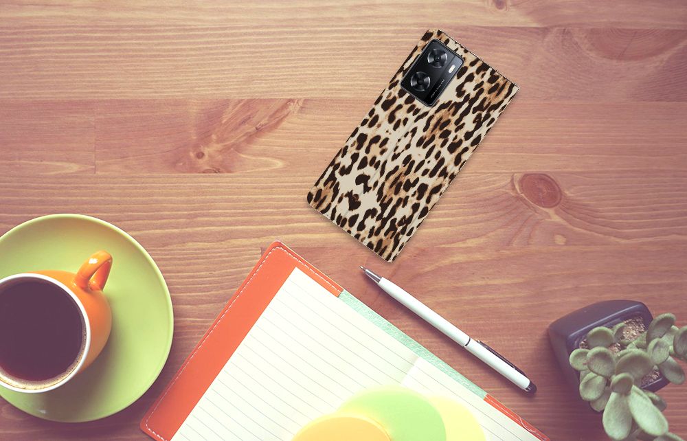 OPPO A57 | A57s | A77 4G Hoesje maken Leopard - B2C Telecom